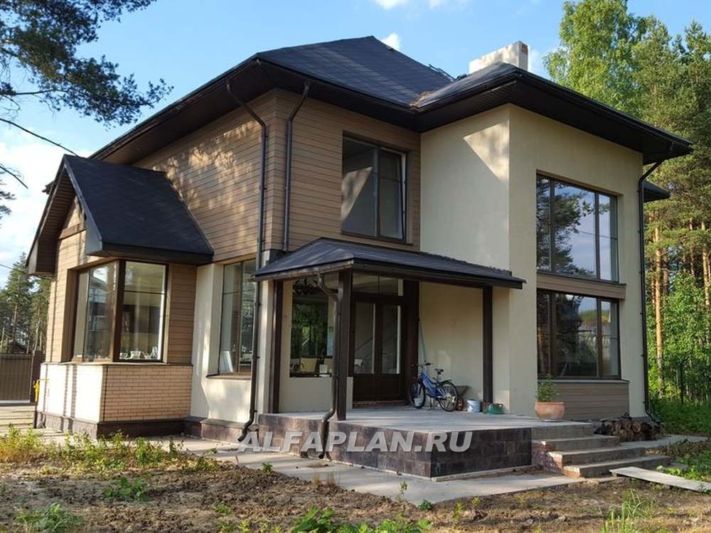 Строительство дома по проекту 107A - фото №14