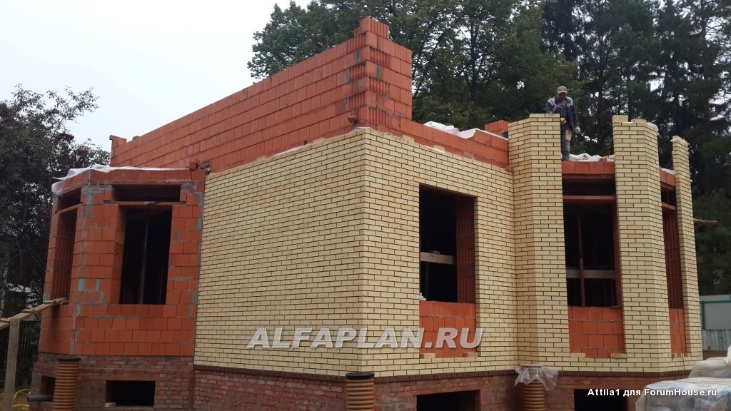 Строительство дома по проекту 111A - фото №1