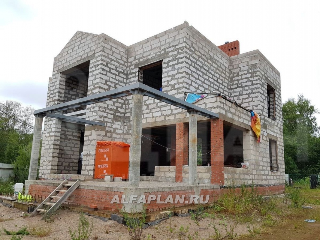 Строительство дома по проекту 117A - фото №2