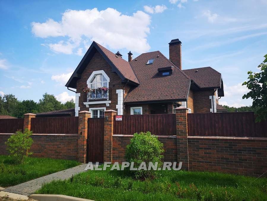 Строительство дома по проекту 38E - фото №1