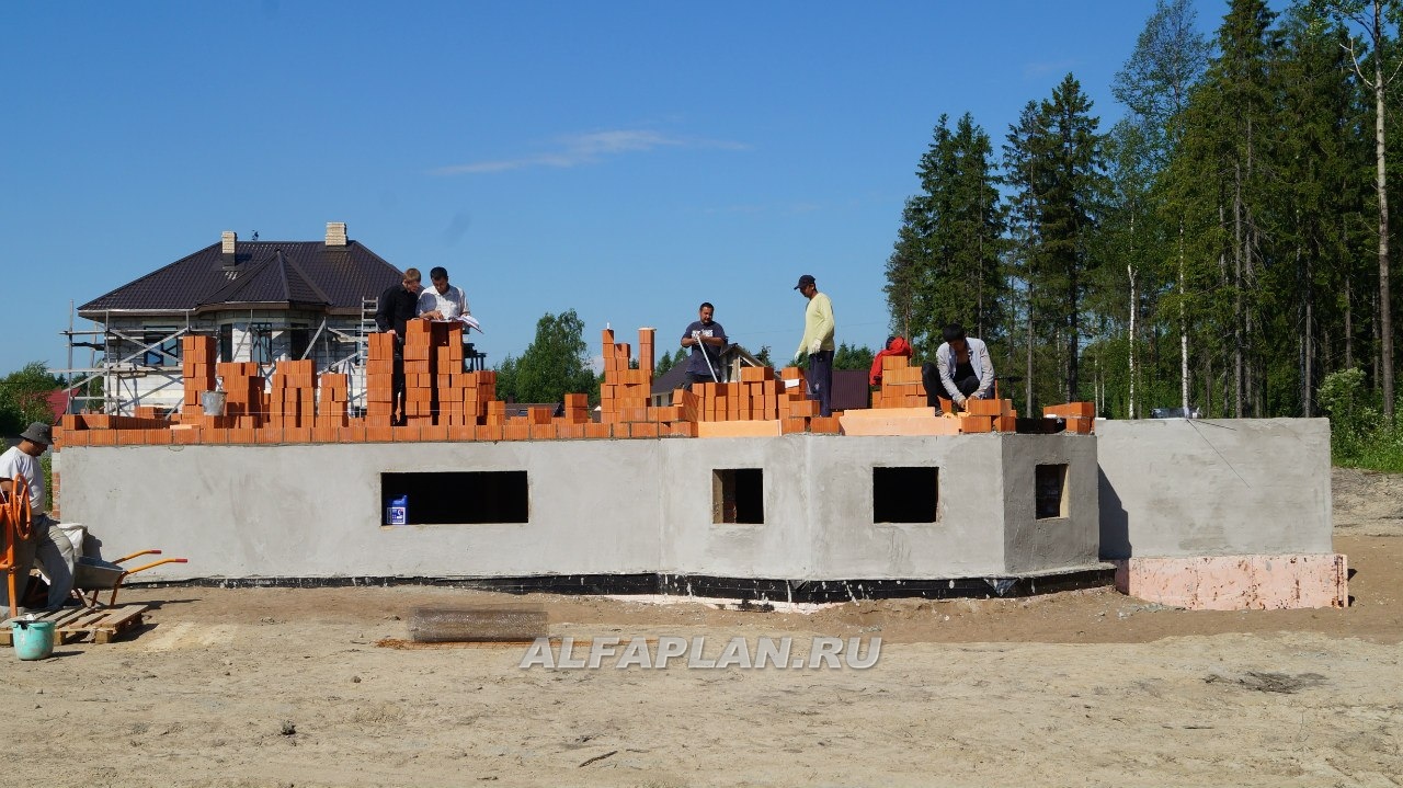 Строительство дома по проекту 70B - фото №11