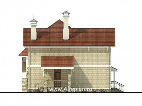 «Лавиери Плюс» - проект двухэтажного домас террасой и с эркером - превью фасада дома
