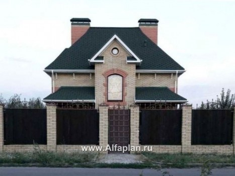 «Шале Малек» -  проект дома с мансардой, с террасой, в английском стиле - превью дополнительного изображения №4