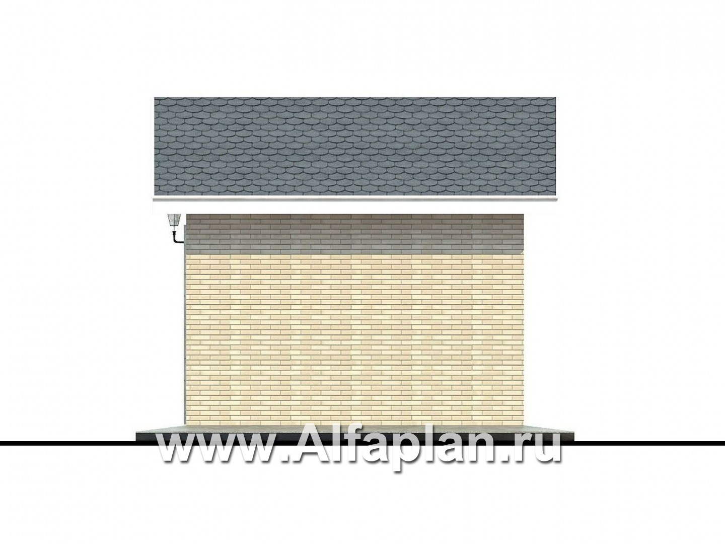 Проект генераторной - фасад дома