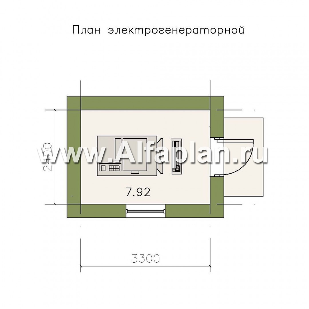 Проект генераторной - план дома
