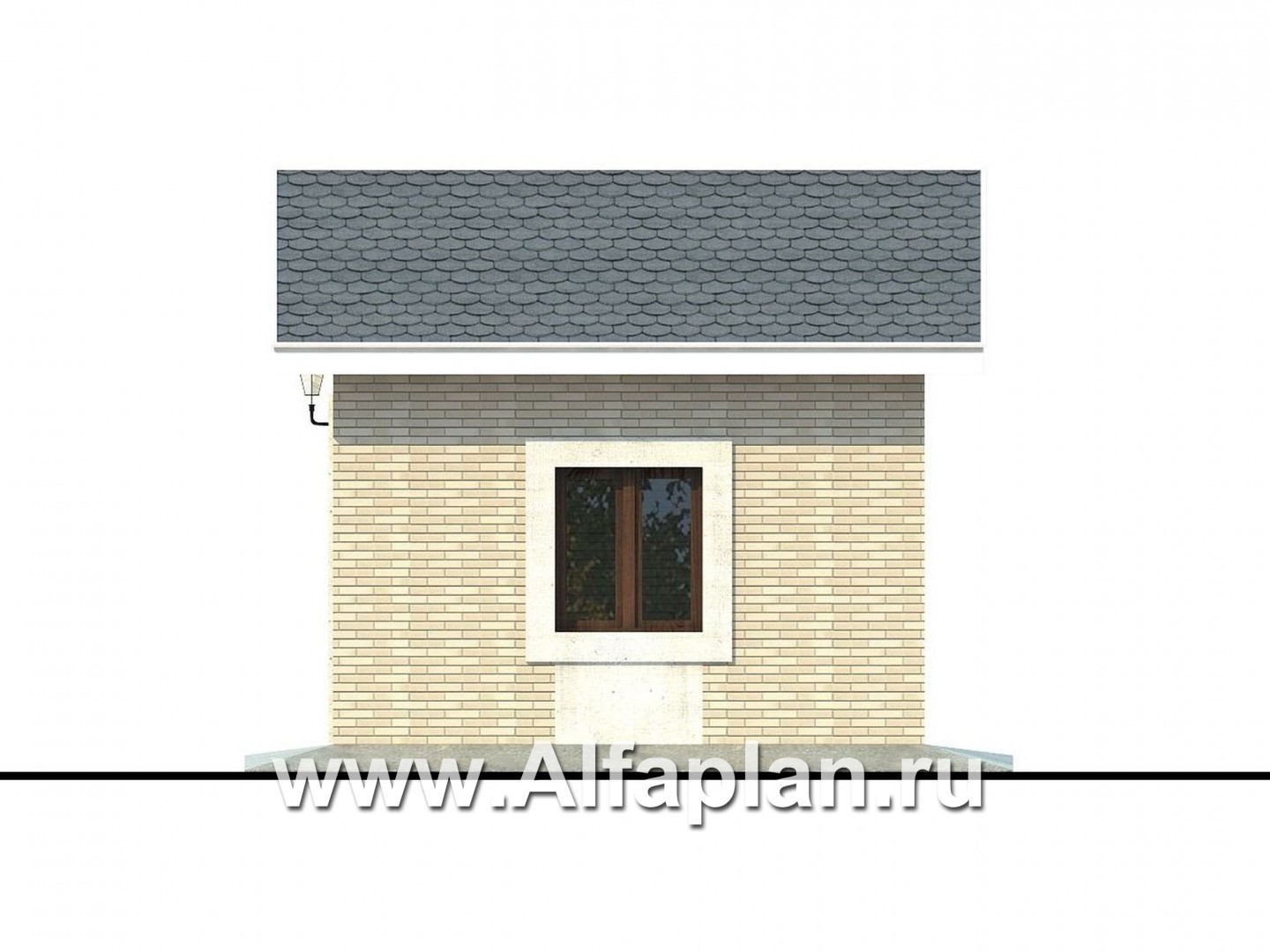 Проекты домов Альфаплан - Генераторная - изображение фасада №2